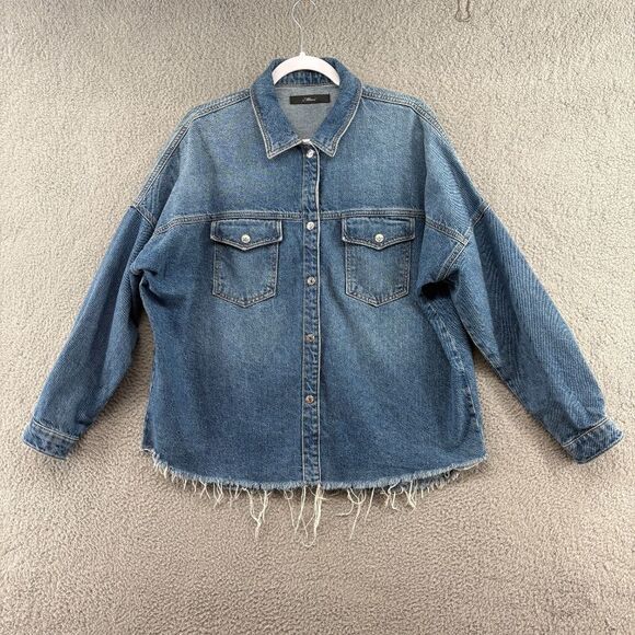 MAVI Fiona Relaxed Denim Shirt In Sky Organic Blue Shacket Organic Cotton - Picture 1 of 12